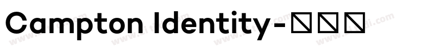 Campton Identity字体转换